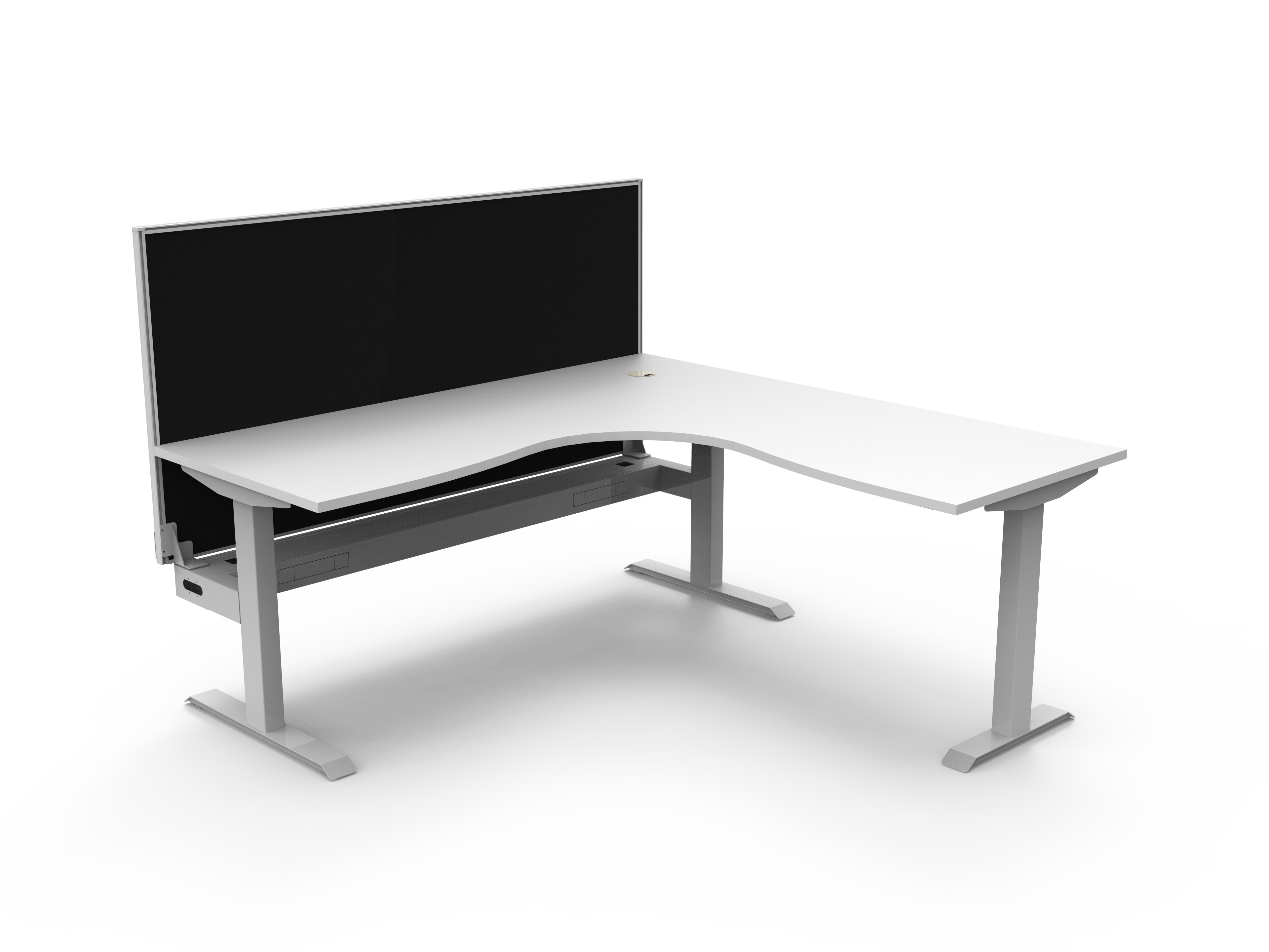 Boost Static Corner Workstation 1800 x 1500 CT - with Screen